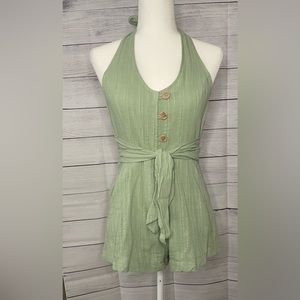 Boutique halter top romper